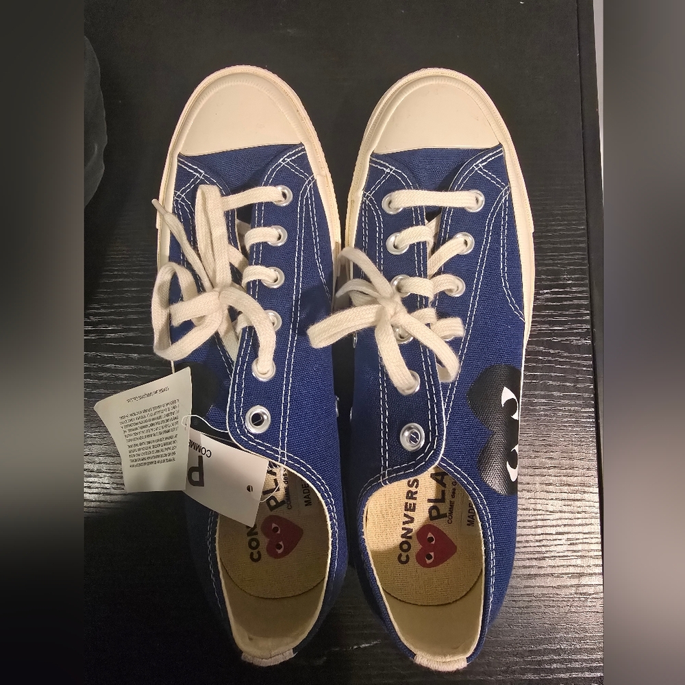 Converse  Navy Blue Sneakers with Heart Design